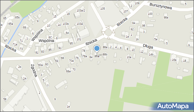 Starachowice, Iłżecka, 86a, mapa Starachowic