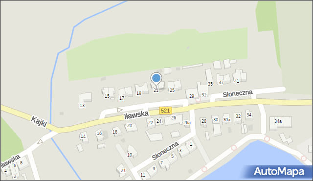 Susz, Iławska, 21, mapa Susz