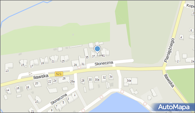 Susz, Iławska, 39, mapa Susz