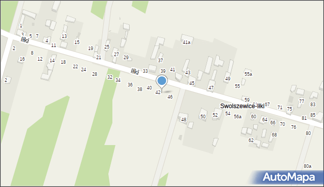 Swolszewice Małe, Iłki, 44, mapa Swolszewice Małe