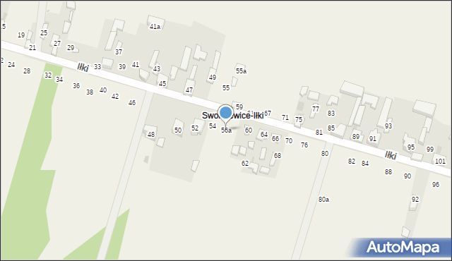 Swolszewice Małe, Iłki, 56a, mapa Swolszewice Małe