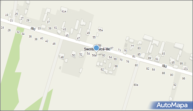 Swolszewice Małe, Iłki, 56b, mapa Swolszewice Małe