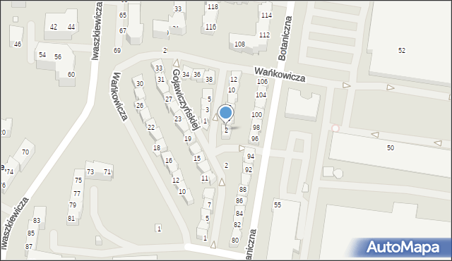 Szczecin, Iłłakowiczówny Kazimiery, 2, mapa Szczecina