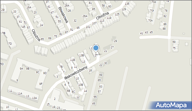 Wrocław, Iłłakowiczówny Kazimiery, 17, mapa Wrocławia