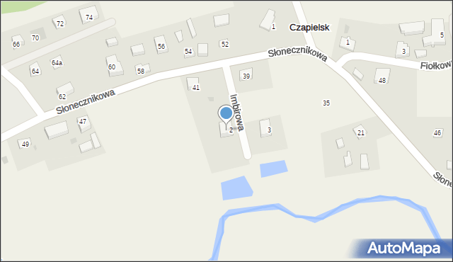 Czapielsk, Imbirowa, 4, mapa Czapielsk