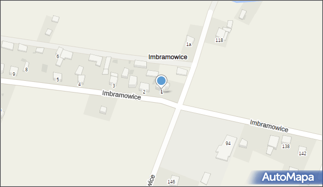 Imbramowice, Imbramowice, 1, mapa Imbramowice