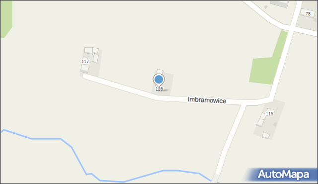 Imbramowice, Imbramowice, 116, mapa Imbramowice