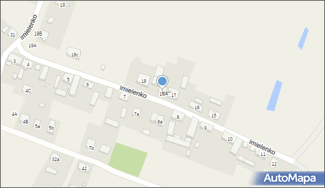 Imielenko, Imielenko, 18A, mapa Imielenko