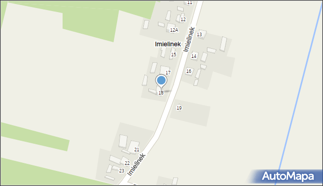 Imielinek, Imielinek, 18, mapa Imielinek