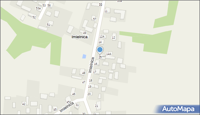 Imielnica, Imielnica, 15, mapa Imielnica