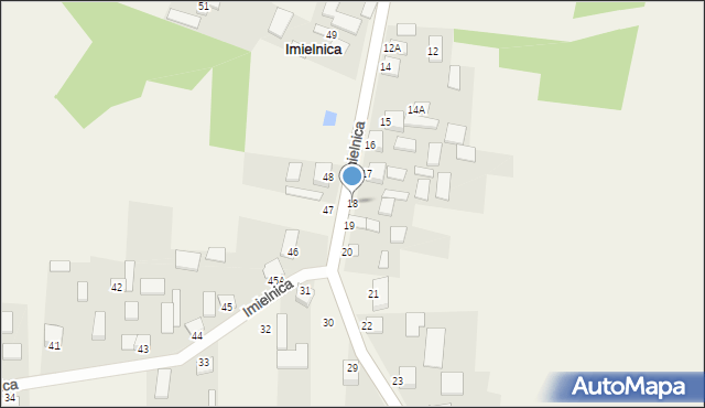 Imielnica, Imielnica, 18, mapa Imielnica