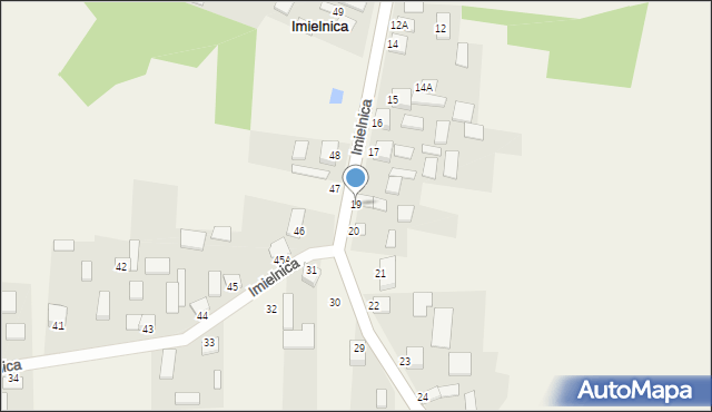 Imielnica, Imielnica, 19, mapa Imielnica