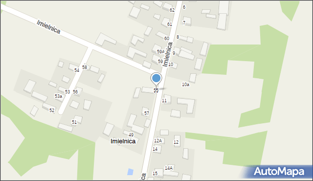 Imielnica, Imielnica, 55, mapa Imielnica