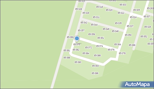 Imielno, Imielno, 85/370, mapa Imielno