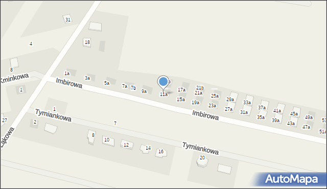 Skowarcz, Imbirowa, 11a, mapa Skowarcz