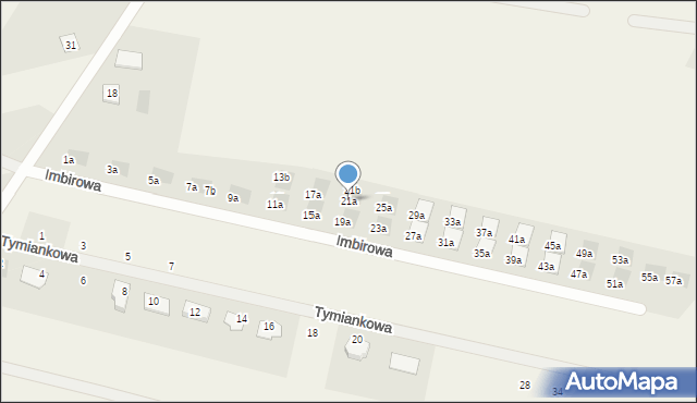 Skowarcz, Imbirowa, 21a, mapa Skowarcz