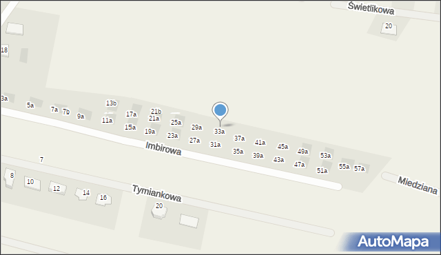 Skowarcz, Imbirowa, 33b, mapa Skowarcz