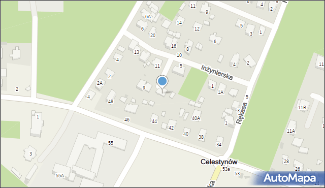 Celestynów, Inżynierska, 7A, mapa Celestynów