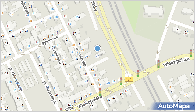 Gdynia, Inżynierska, 27, mapa Gdyni