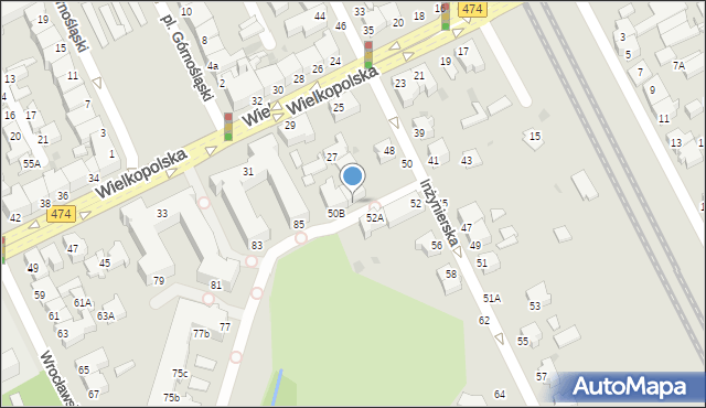 Gdynia, Inżynierska, 50a, mapa Gdyni