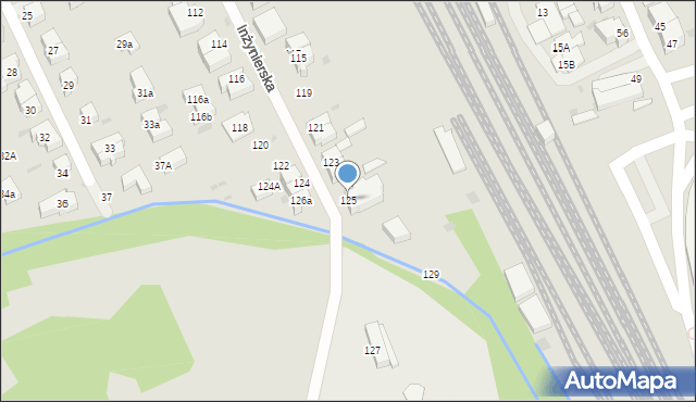 Gdynia, Inżynierska, 125, mapa Gdyni