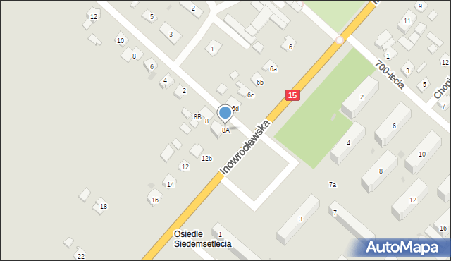 Gniewkowo, Inowrocławska, 8A, mapa Gniewkowo