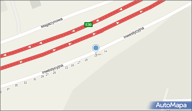 Konotopa, Inwestycyjna, 13, mapa Konotopa