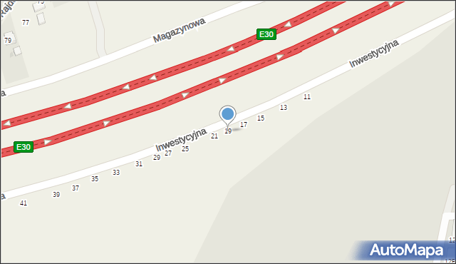 Konotopa, Inwestycyjna, 19, mapa Konotopa