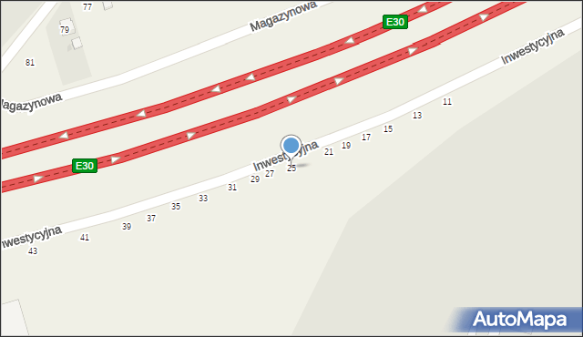 Konotopa, Inwestycyjna, 25, mapa Konotopa