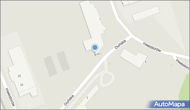 Mielec, Inwestorów, 9, mapa Mielca