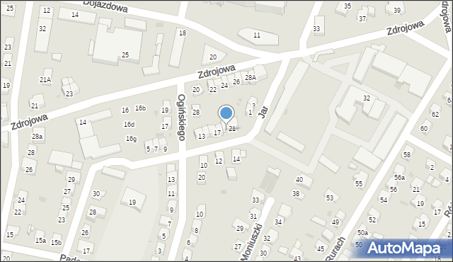 Nowy Sącz, Inwalidów Wojennych RP, 19, mapa Nowego Sącza