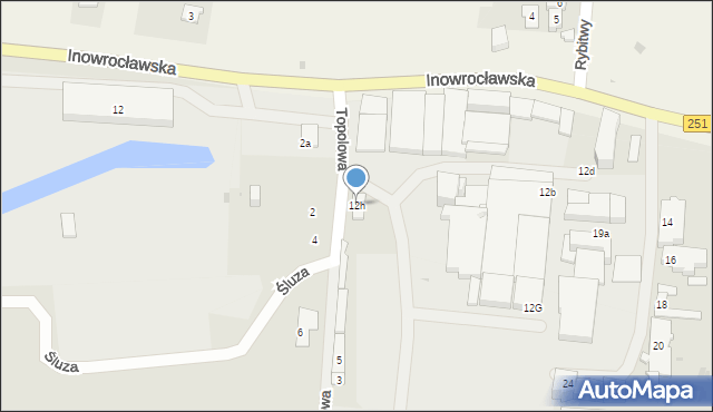 Pakość, Inowrocławska, 12h, mapa Pakość