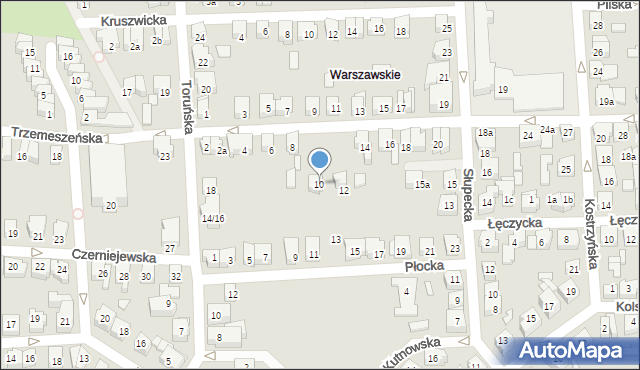 Poznań, Inowrocławska, 10, mapa Poznania