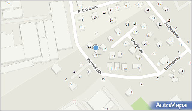 Wejherowo, Inżynierska, 10, mapa Wejherowo