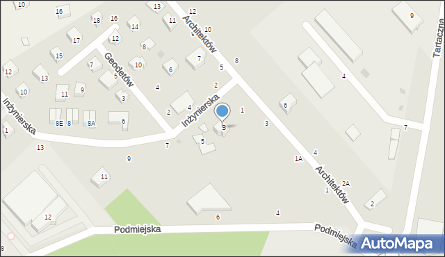 Wejherowo, Inżynierska, 3, mapa Wejherowo