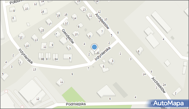 Wejherowo, Inżynierska, 4a, mapa Wejherowo