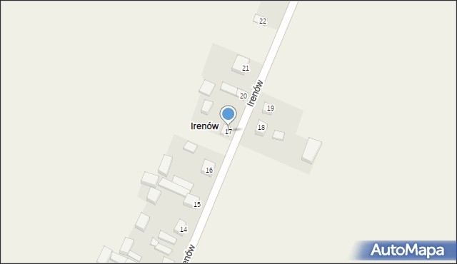 Irenów, Irenów, 17, mapa Irenów