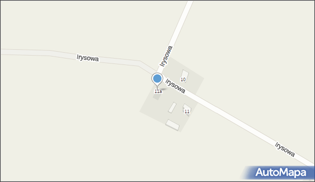 Kalinówka, Irysowa, 11a, mapa Kalinówka