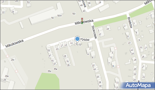 Mysłowice, Irysów, 3, mapa Mysłowice