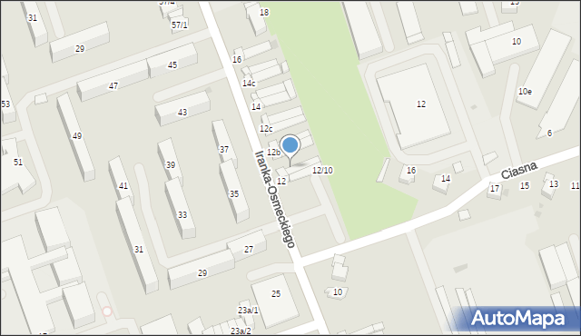 Rzeszów, Iranka-Osmeckiego Kazimierza, płk., 12a/2, mapa Rzeszów
