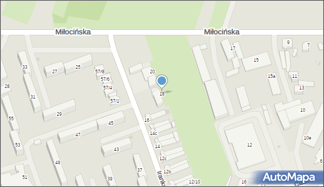 Rzeszów, Iranka-Osmeckiego Kazimierza, płk., 18, mapa Rzeszów