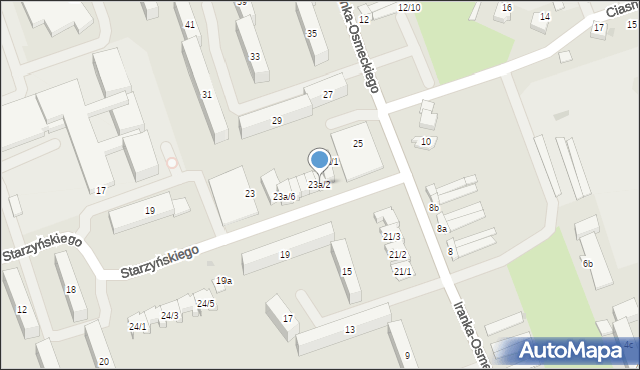 Rzeszów, Iranka-Osmeckiego Kazimierza, płk., 23a/2, mapa Rzeszów