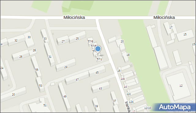 Rzeszów, Iranka-Osmeckiego Kazimierza, płk., 57/2, mapa Rzeszów