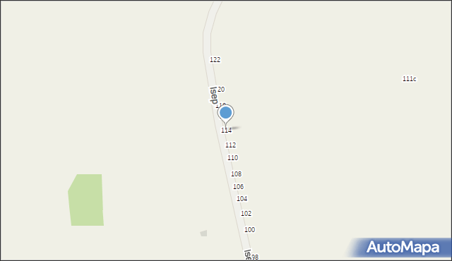 Brandwica, Isep, 114, mapa Brandwica