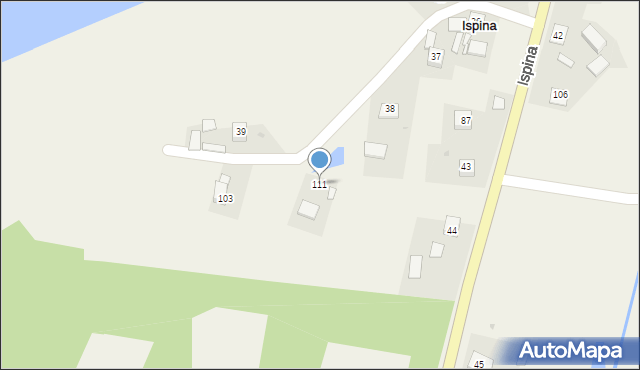Ispina, Ispina, 111, mapa Ispina