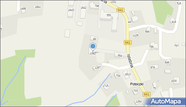 Istebna, Istebna, 1042, mapa Istebna