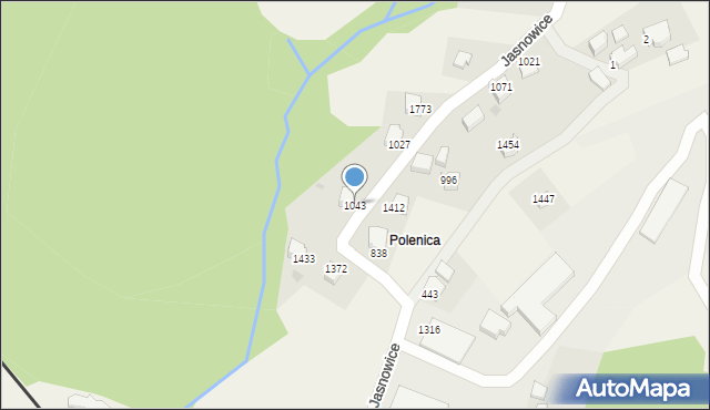 Istebna, Istebna, 1043, mapa Istebna