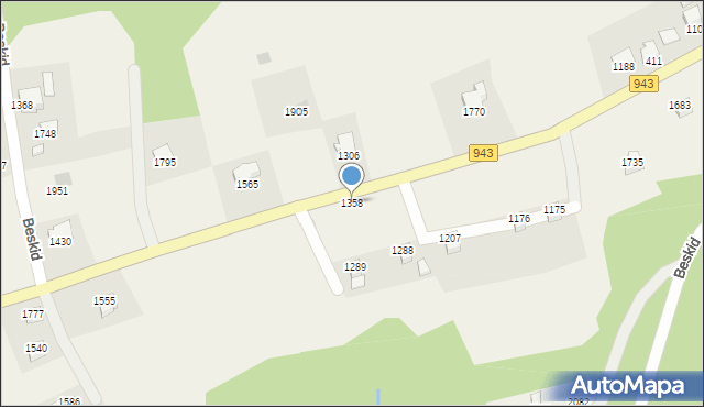 Istebna, Istebna, 1358, mapa Istebna