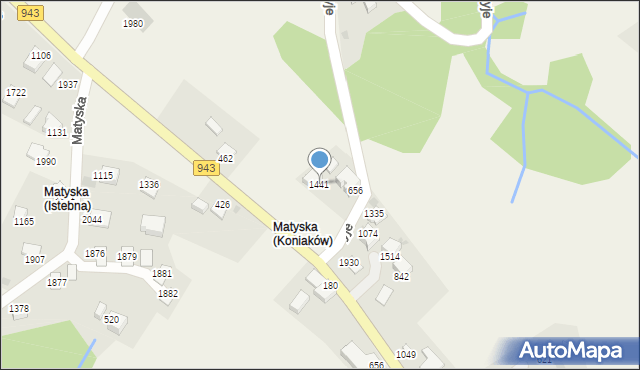 Istebna, Istebna, 1441, mapa Istebna