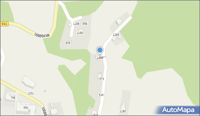 Istebna, Istebna, 1496, mapa Istebna